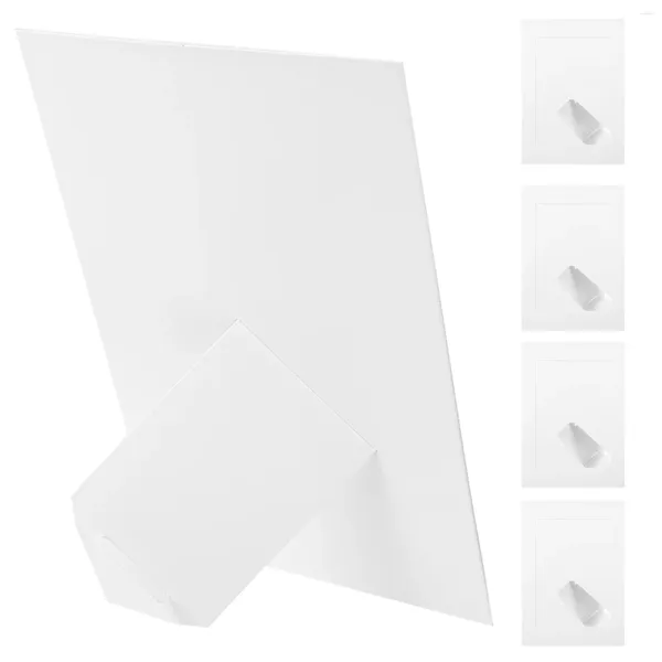 Cadres 10 pcs PO cadre papier kraft bricolage décoration de la maison table (7 pouces - couleur (ensemble de 10)) photo de bureau blanc de fête