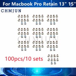 Frames 100pcs / 10sets nouvel ordinateur portable A1425 A1502 A1398 Vis du boîtier inférieur pour MacBook Pro Retina 13 "15" Bot