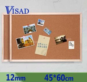 Frames 12 mm Cork Board Brown Bulletin Cork Message Avis Board 45 * 60cm Cadre Home Board