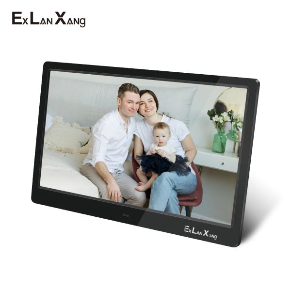 Frames 15,4 pouces HD Picture Mulmedia Player MP3 MP4 ALARME POUR CADEAU PHOTO Digital Gift