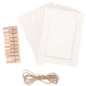 Cadres 20 pcs Carte Po Cadre Jam Photo Présentoir Pour Photos Papier Petit