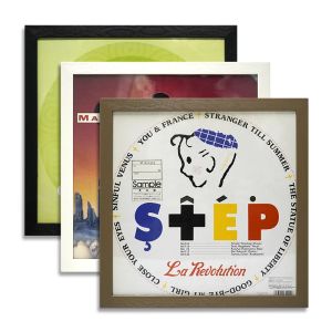 Frames 2022 Nouveau cadre LP de 12 pouces pour disque en vinyle Affichage en plastique + support acrylique Photo Affiche photo Art Mur LP Frame d'enregistrement Home Deco