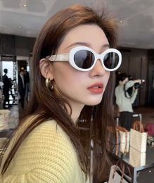 Cadres 2022 nouvelles lunettes de soleil ovales pare-soleil pour femmes Ins mode coréenne forme concave-