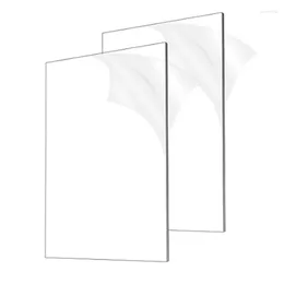 Cadres 2pcs 1/8in d'épaisseur (3mm) feuilles acryliques verre moulé transparent 8x12in pour les panneaux de bricolage projets d'affichage artisanat PO