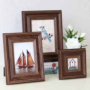 Frames 3/5/6/7/8/10 pouces PO peinture rectangle rétro Famille Baby Picture Displader Holder Vintage 1pc