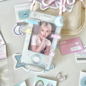 Cadres 3 pouces Star Moon Coréen Acrylique Pocard Titulaire INS Décor Kpop Idol Po Protection Cas Créatif Présentoir Papeterie