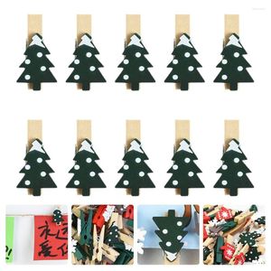 Cadres 30 pcs épingles de Noël pince en bois coloré porte-po mini pinces à vêtements pinces en bois pince en bois