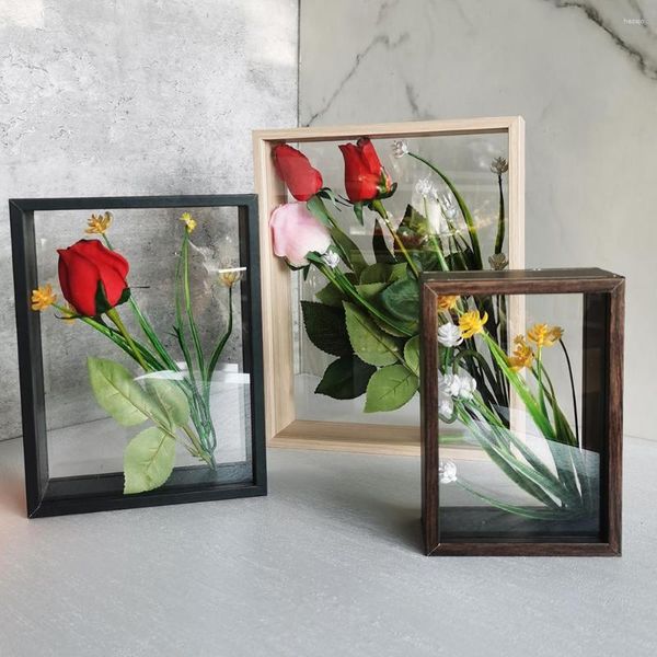 Cadres 3D Po Cadre 4cm Deep Shadow Box Bouquet Affichage Flower Case Pour Artisanat Souvenirs Mémoire Image