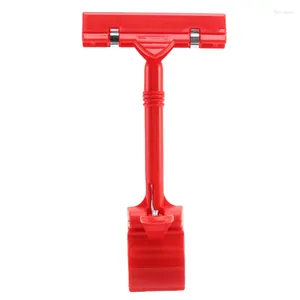 Frames 3x Merchandise Retail Sign Card Prijskaart Display Holder Clip Clamp Red Rood