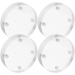 Frames 4pcs Round Maignets Magnetic PO PATURE Cadre Mini Discs d'affichage