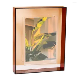 Cadres de 5 pouces Transparent PO Frame Decorative Picture Afficher Colored pour la galerie de table