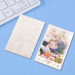 Cadres 50pcs couleur unie coréen carte manches clair sans acide pocard holographique protecteur film liant po popcorn cartes idole