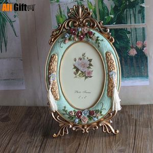 Frames 6 Inch Vintage Europa Po Frame Rose Resin Picture Table