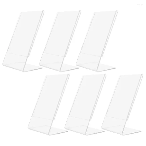 Frames 6 PCS Acrylique PO Stand Picture Frame décor Certificat Affiche Affichage Affichage Autorisation Licence commerciale