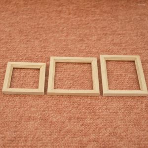 Frames 6 PCS Toddler Outdoor Toy Po Frame Model Ornament Mini House Picture Decoratie Artificial Decorative Supplies Decors