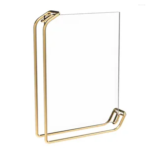 Frames 6inch retro metal po fotolijst transparante acryl display houder standaard