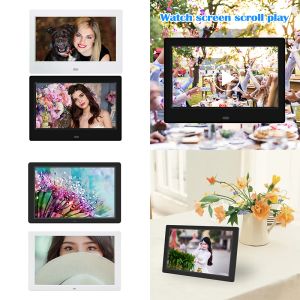 Frames 7 inch LED Digitale fotolijst Elektronische afbeelding 16 9 Display Screen Frame mp3 MP4 Moviespeler Bandable 1G16G -geheugen