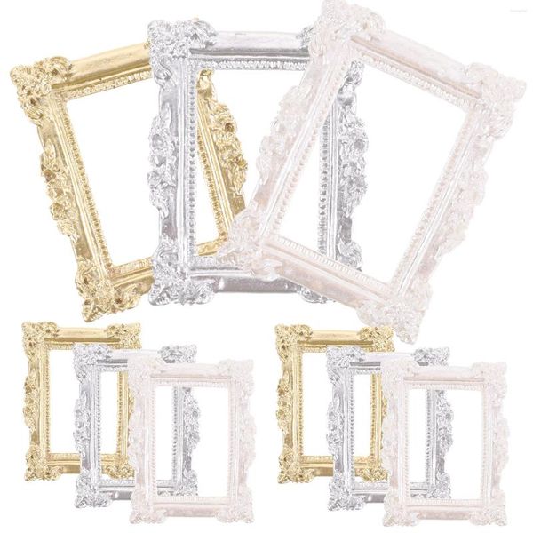 Frames 9pcs vintage miniature décor house mini po