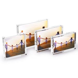 Frames acryl fotolijst tabletop bureaublad beeld frame magnetisch acryl blok houder verjaardag cadeau
