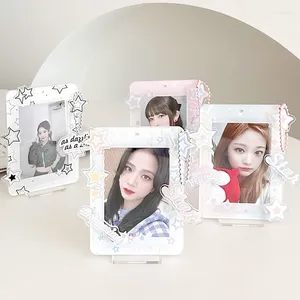 Cadres en acrylique PO Idol Idol Small Card Post Display Stand 3 pouces Pos Pocard Holder Desktop Decoration