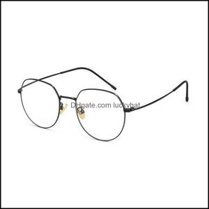Frames aessoriesglazen voor man en vrouw flig rand pure titanium frame brillen brillen ronde vorm anti-blauw licht optische bril mode sungla