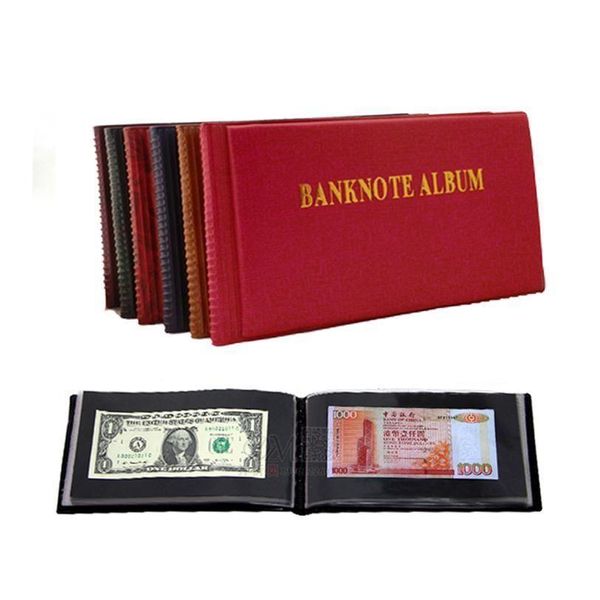 Cadres et moulures Modings Feuille 40 Ouvertures Album de billets de banque Papier Monnaie Stock Collection Protection C0926243A Drop Delive Dhpsc