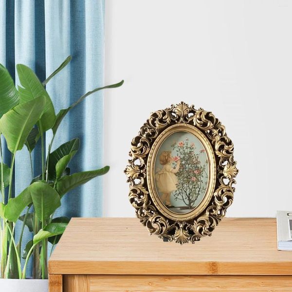 Frames Cadre de PO antique affiche la peinture à l'huile vintage en relief floral pour la décoration intérieure