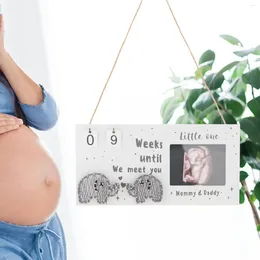 Frames baby sonogram fotolijst met de verwachting dat ouders unieke geschenken zijn met aftellenweken standaard 4 "x3" scan po