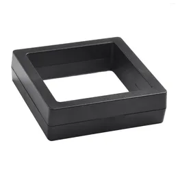 Frames Black ABS TPU Film Display Box 3D Framer Floating Transparent Clear Jewelry Holder Stand