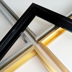 Frames Black Golden Toivas Picture Metal Aluminium 40x50 50x70 60x90cm pour la peinture à l'huile Affiche Wall Art Po Affiches Home Decor