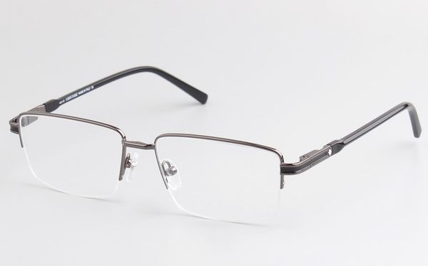 Marcos diseñador de marca hombres gafas ópticas marco 708 marcos de anteojos para hombres para hombre miopía de medio marco negro miopía con estuche original