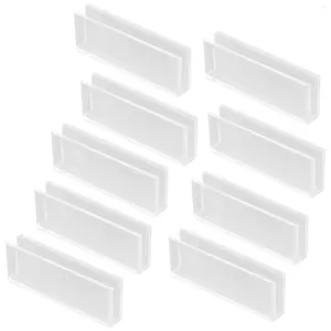 Cadres fente pour carte porte-cartes de bureau porte-cartes postales support de Base en plastique pour numéro de Table étagères d'affichage