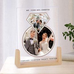 Frames Cadeaux personnalisés pour couple personnalisé PO Cadre PO Engagement Gift Engagement Anniversaire Mariage d'anniversaire