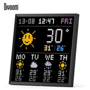 Cadres Divoom Pixoo 64 Digital Po Frame avec 64 * 64 Pixel Art LED Photo Panneau d'affichage électronique Neon Light Sign Décoration de la maison 230628