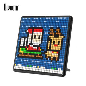Cadres Divoom Pixoo Max Digital PO Cadre avec 32 32 Pixel Art Programmable Panneau d'affichage LED Cadeau de Noël Décor de lumière à la maison 221111