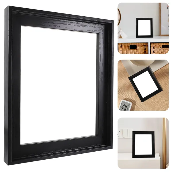 Marcos DIY Digital Pintura al óleo Marco decorativo en forma de L Impresión de lona de imagen en forma de L Impresión flotante Home Square para