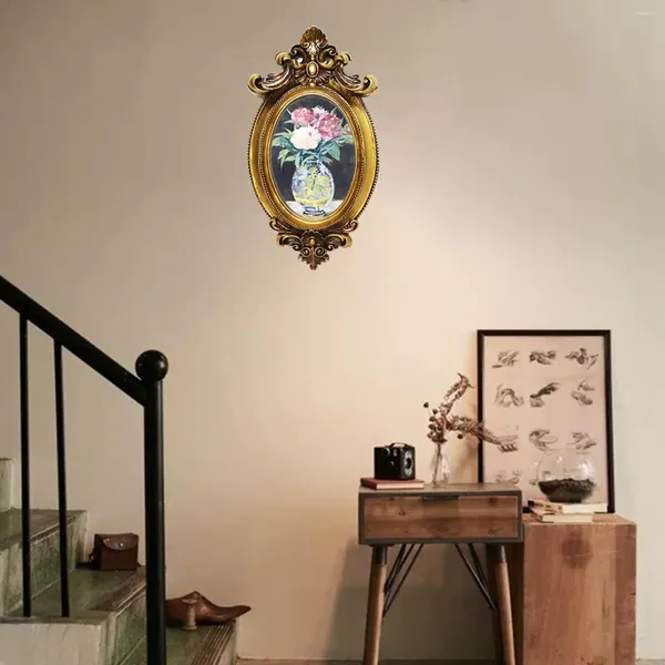 Frames européens antique Ovale Resin PO Cadre créatif décor de maison