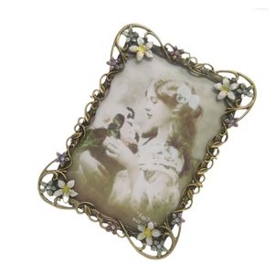 Frames Europese Retro Metalen Telefoon Frame Vintage Foto Thuis Desktop Po Ornament Huwelijksverjaardag Decoratie