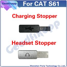 Frames voor CAT S61 Hoofdtelefoon Stopperladerpoort Beschermingsafdekking Laadpoort Dust Stop -headset Stopper