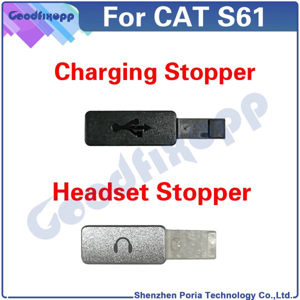 Cadres pour Cat S61 CHEARP TOPPER PORTER PORT PROTERVER COVER CHARGING PORT PURG PULD CASHETTER