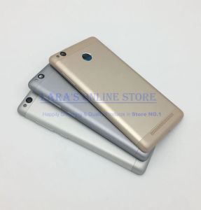 Frames pour Xiaomi Redmi 3S / Redmi 3 Pro dossier de porte de batterie de batterie + lentille en verre de caméra + bouton de volume d'alimentation Pièces de remplacement