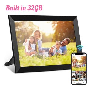 Frames frameo 10.1 inch slim wifi digitaal fotolijst 1280x800 ips lcd touchscreen autorotate portret en landschap gebouwd in 32 GB