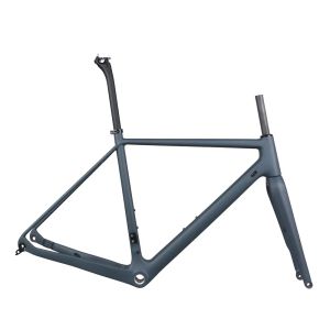 Frames Volledige koolstofvezel T700 Gravel Bike Frame GR029 BSA BODEMBAAK Aangepaste verfgrootte 49/52/54/56/58cm