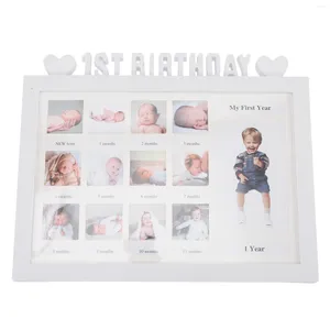 Frames Growth PO Frame Memorial Gifts Picture Anniversary Anniversary Baby Plastic Mito Nacido 12 meses