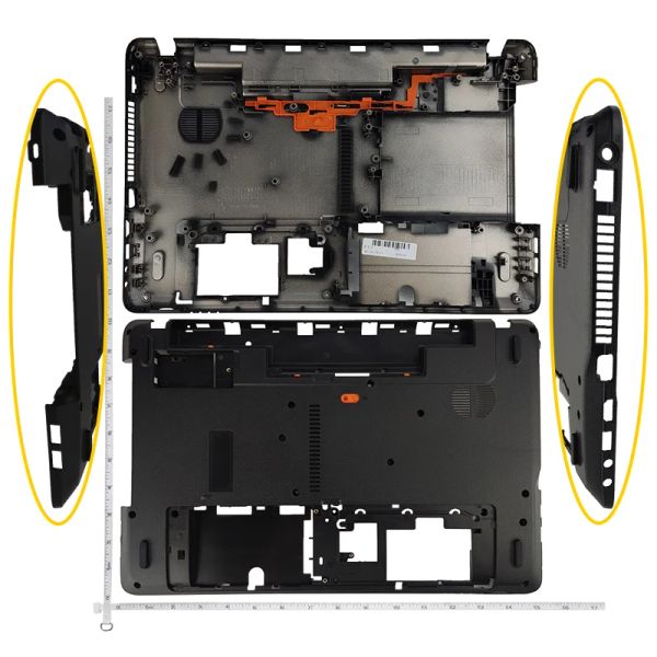 Marcos Gzeele NUEVA Cubierta de caja base inferior de la computadora portátil para Acer Aspire E1571 E1571G E1521 E1531 E1531G E1521G NV55 AP0HJ000A00 MEJOR