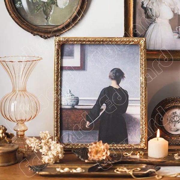 Frames Household Use Frame Retro Romantic Style PO Desktop Decora Classic Design For Wall Living Room