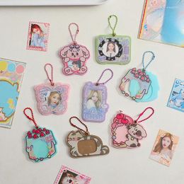 Frames Kawaii Pocard Houder Acryl Kpop Idol Foto Protector Mini Sleutelhanger Tas Kaart Hanger Student Briefpapier Leveringen