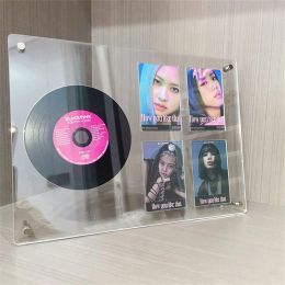 Frames Kpop Photocard Holder Acrylique Photo Frame Idol Idol Frame Picture CD Crame d'album Idol Carte Afficher Stand Kpop Home Decoration