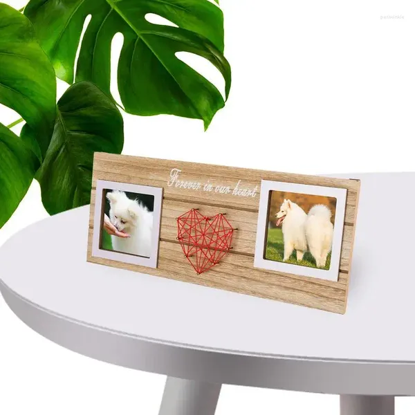 Frames Love Po Frame Art Wood avec coeurs sinueux Cadeau romantique pour un ami Drawing Drawing Painting Home Decor