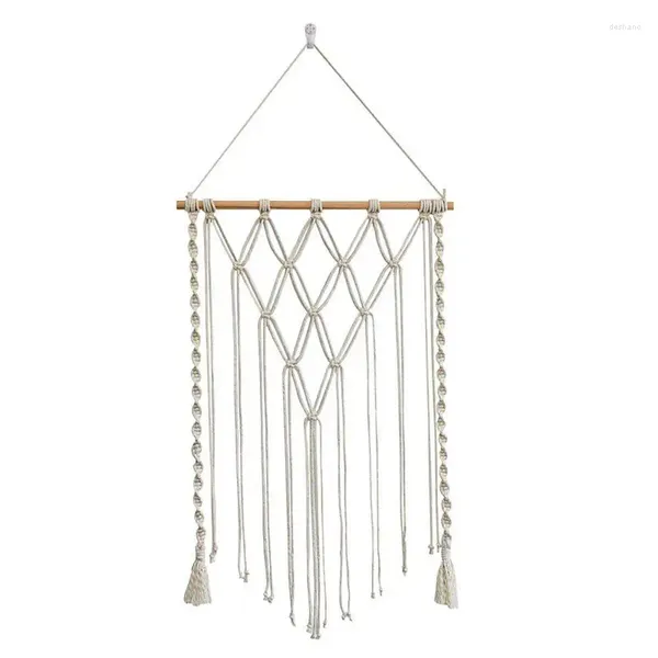 Frames Macrame Picture Pantall para la pared Decorativa de soporte PO Organizador con clips Boho Boho Home Decor Decor